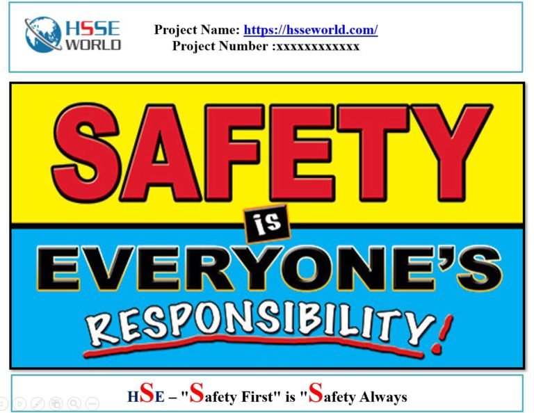 Safety Banners And Posters At Construction Site