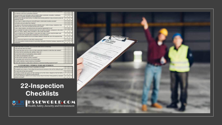 22 Safety Inspection Checklists