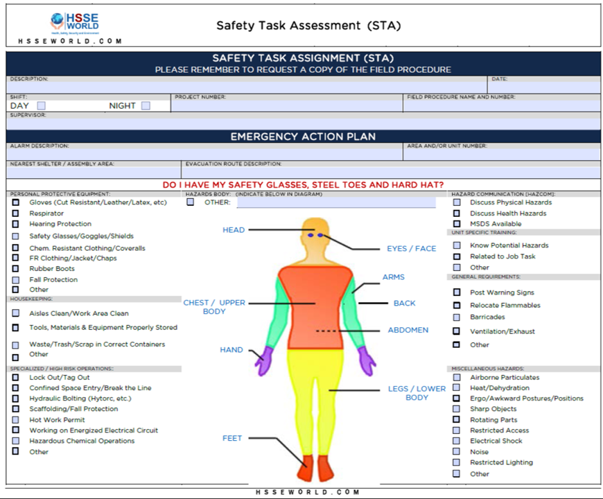safety task assignment