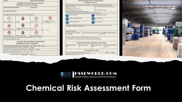 Chemical Risk Assessment form