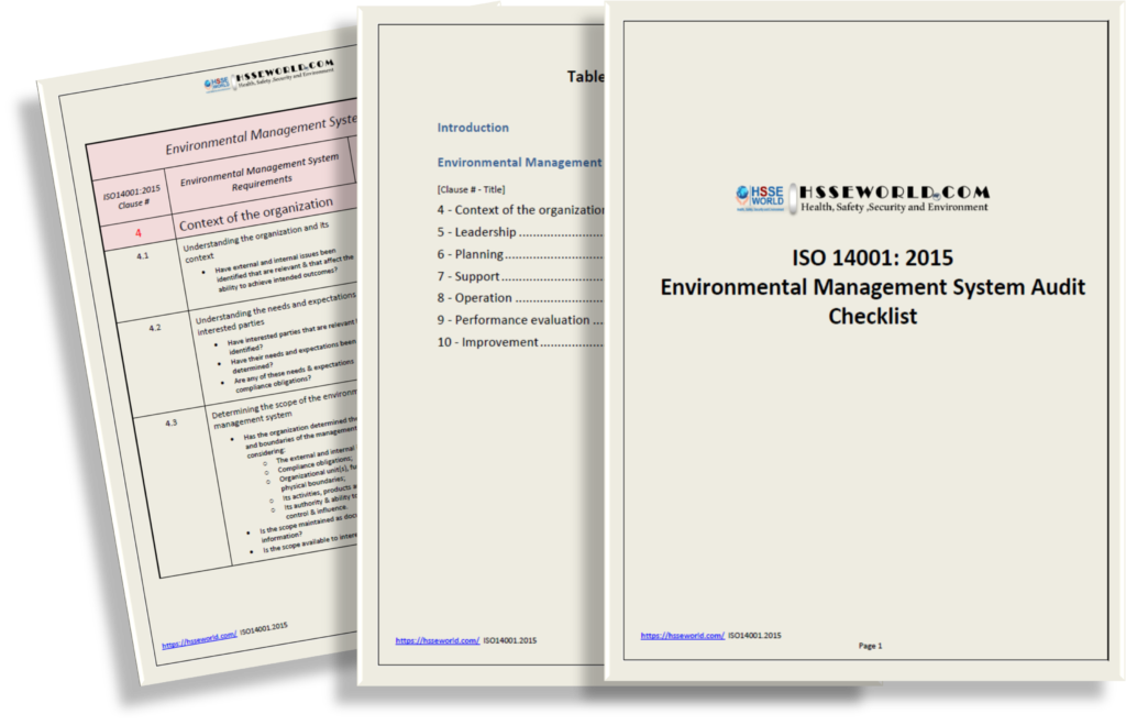 ISO-14001_2015 Environmental-Audit-Checklist