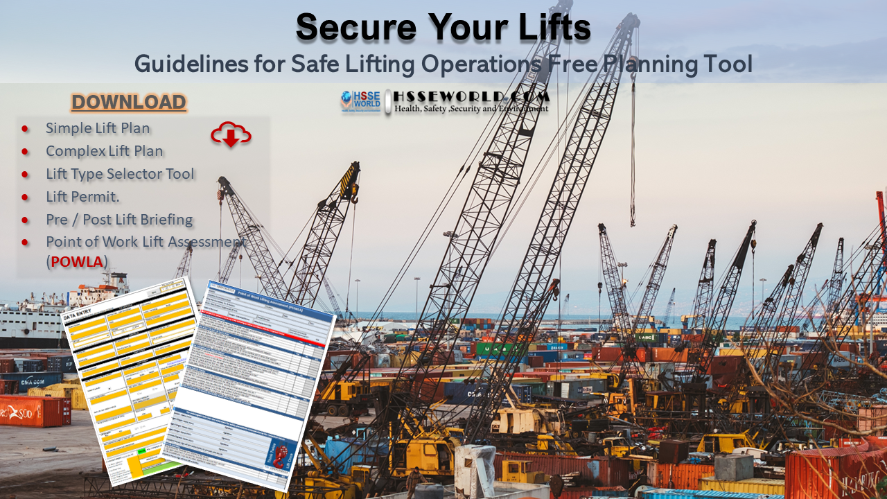 Guidelines For Safe Lifting Operations Free Plan HSSE WORLD