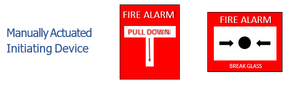 Manually activated Fire alarm