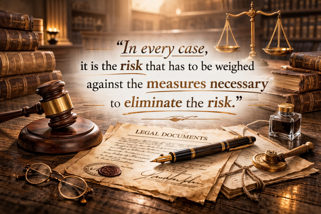 Wegighing the Risk and control Measures 