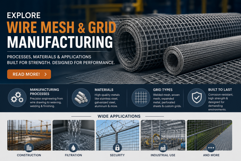 Wire Mesh and Grid Manufacturing