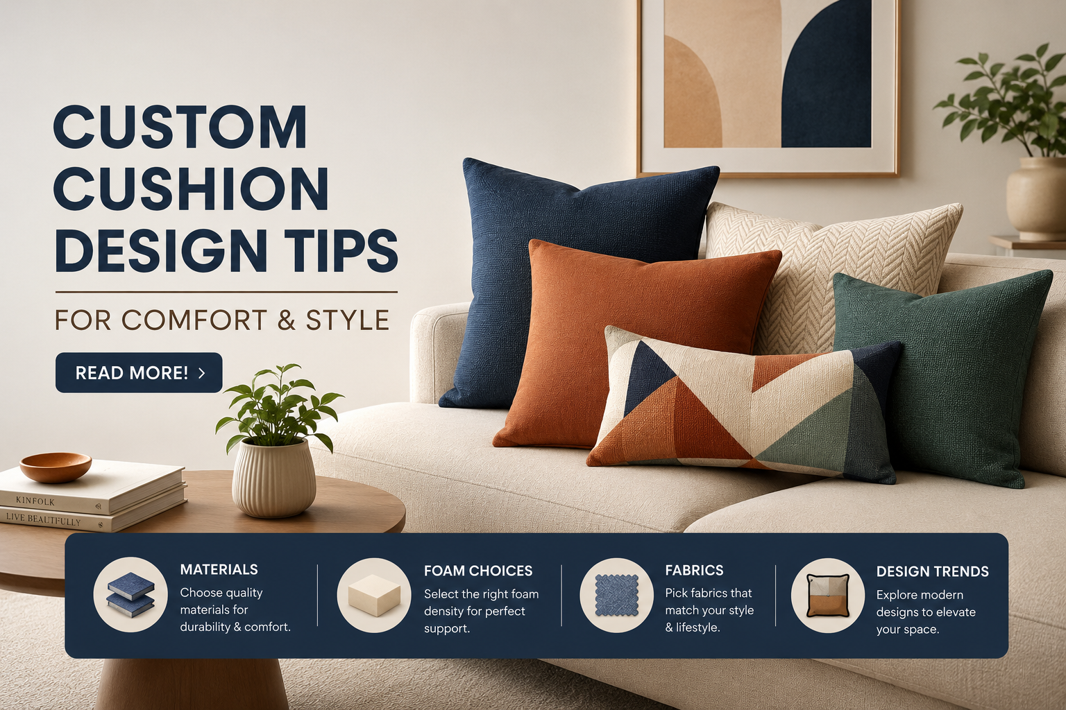 Custom Cushion Design: A Guide to Comfort and Style